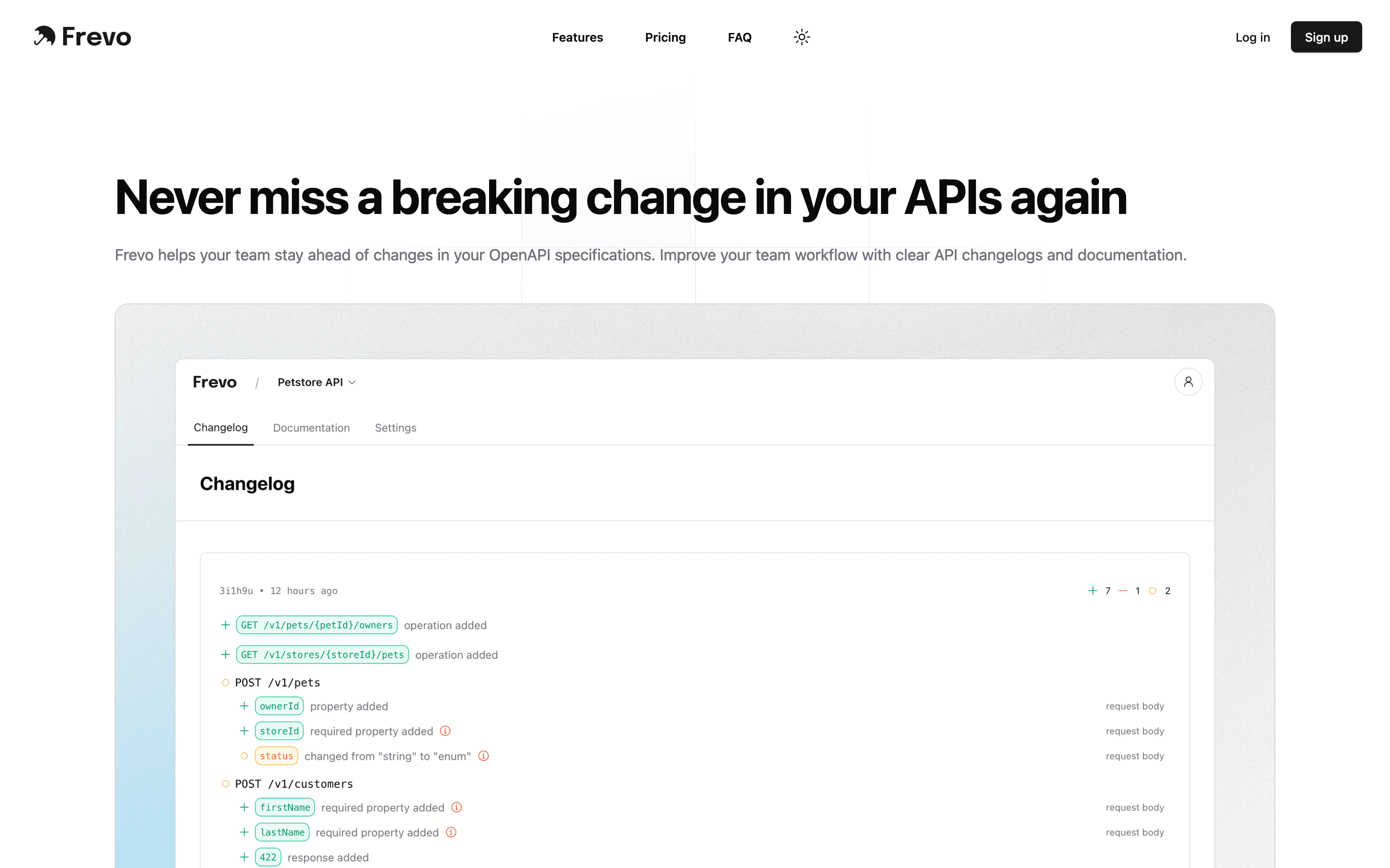 Frevo — landing page