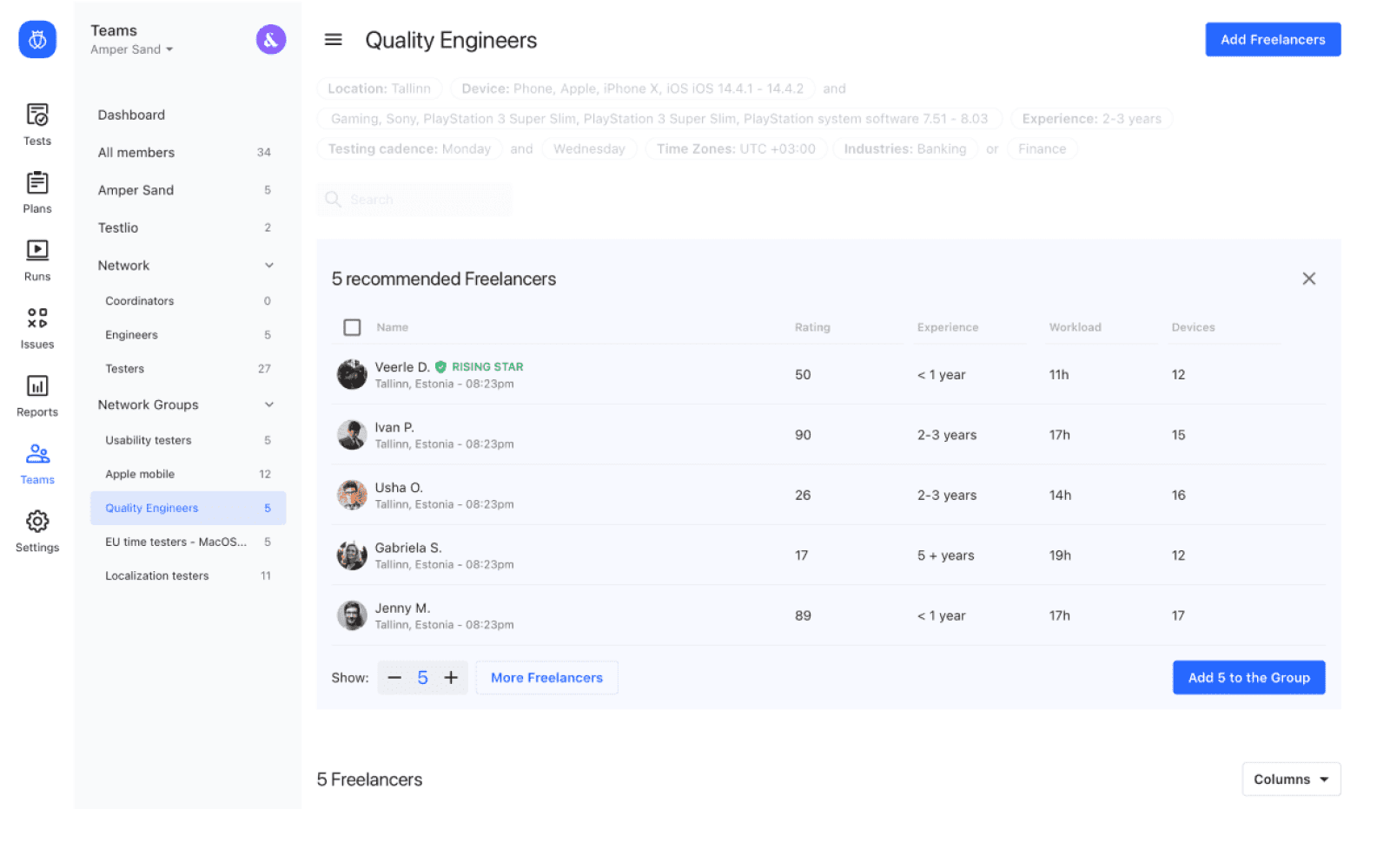 Testlio — testing management platform